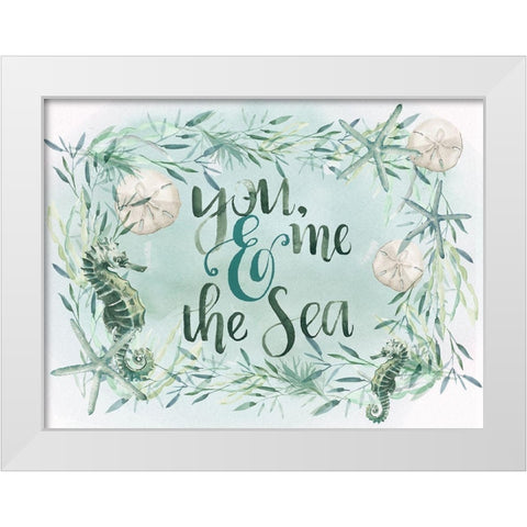Coastal Vibes Collection A White Modern Wood Framed Art Print by Parker, Jennifer Paxton