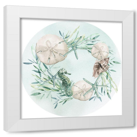 Coastal Vibes Collection C White Modern Wood Framed Art Print by Parker, Jennifer Paxton