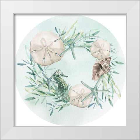 Coastal Vibes Collection C White Modern Wood Framed Art Print by Parker, Jennifer Paxton