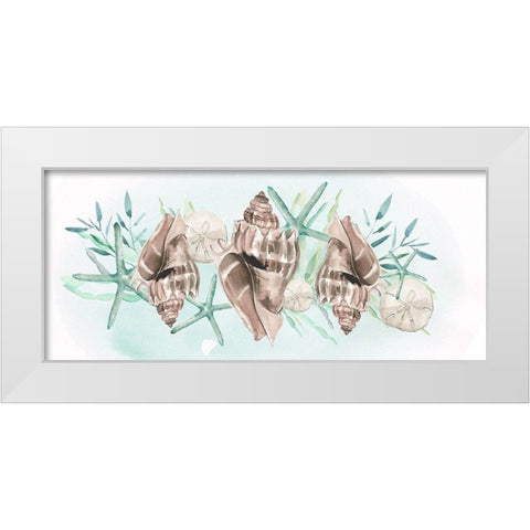 Coastal Vibes Collection D White Modern Wood Framed Art Print by Parker, Jennifer Paxton
