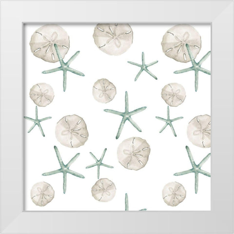 Coastal Vibes Collection I White Modern Wood Framed Art Print by Parker, Jennifer Paxton