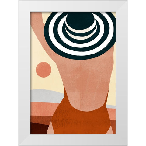 Sunseeker Collection B White Modern Wood Framed Art Print by Borges, Victoria