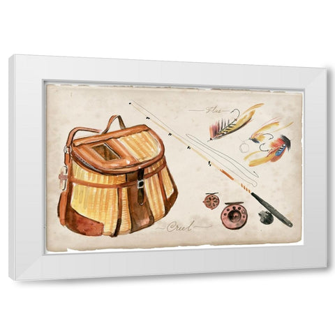 Tackle Box Collection A White Modern Wood Framed Art Print by Parker, Jennifer Paxton