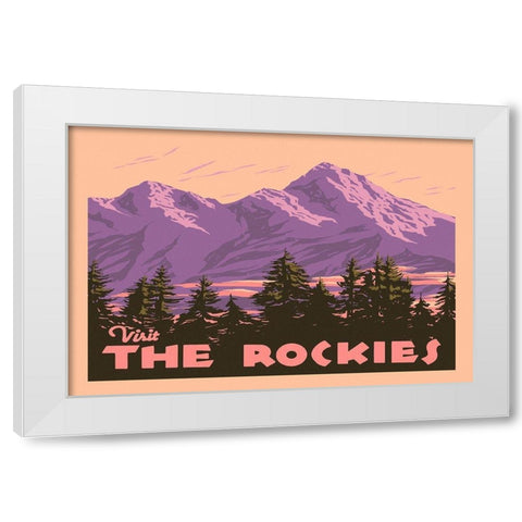 American Wayfarer Collection A White Modern Wood Framed Art Print by Green, Jacob