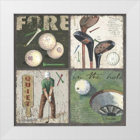Fore White Modern Wood Framed Art Print by Phillips, Anita
