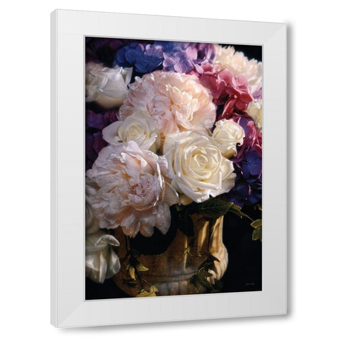 Rhapsody in Bloom - Vertical White Modern Wood Framed Art Print by Bogle, Collin
