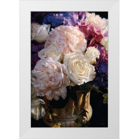 Rhapsody in Bloom - Vertical White Modern Wood Framed Art Print by Bogle, Collin