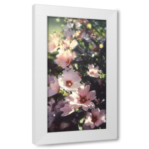 Summer Flowers White Modern Wood Framed Art Print by Bogle, Collin