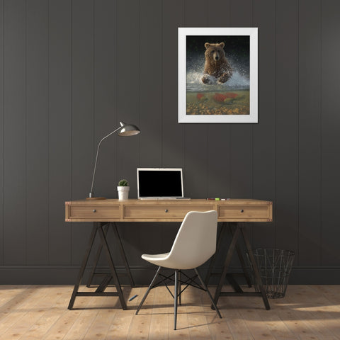 Lucky Hole White Modern Wood Framed Art Print by Bogle, Collin