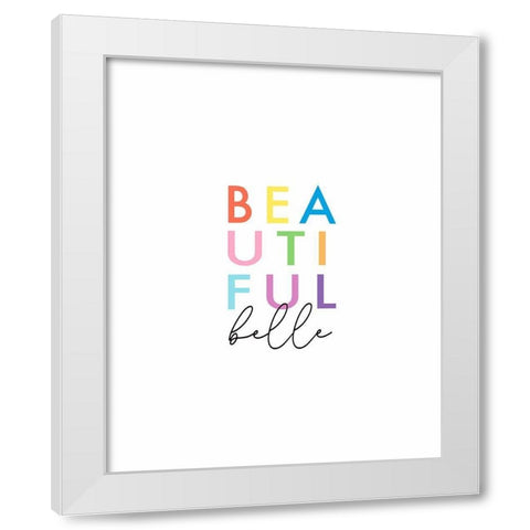 Beautiful Belle White Modern Wood Framed Art Print by Tyndall, Elizabeth