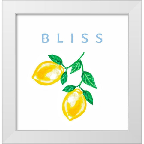 Bliss White Modern Wood Framed Art Print by Tyndall, Elizabeth