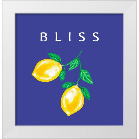 Bliss White Modern Wood Framed Art Print by Tyndall, Elizabeth