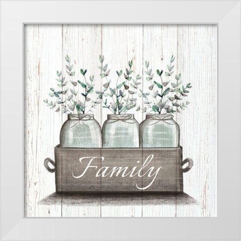Family White Modern Wood Framed Art Print by Tyndall, Elizabeth