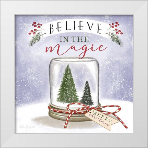 Believe in the Magic White Modern Wood Framed Art Print by Tyndall, Elizabeth