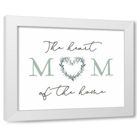 Heart of the Home II White Modern Wood Framed Art Print by Tyndall, Elizabeth