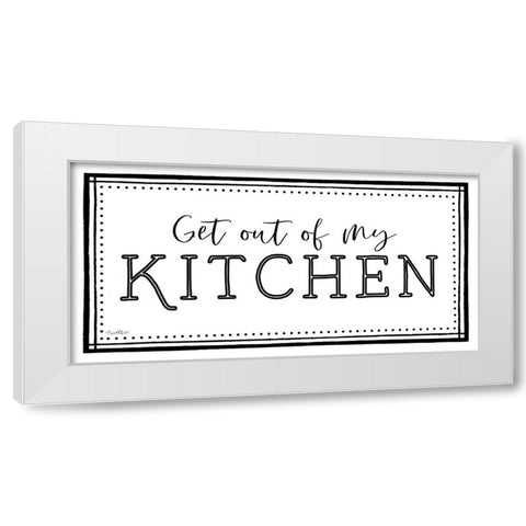 My Kitchen White Modern Wood Framed Art Print by Tyndall, Elizabeth