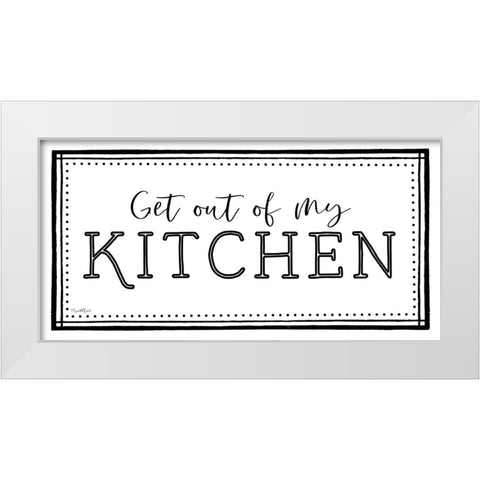 My Kitchen White Modern Wood Framed Art Print by Tyndall, Elizabeth