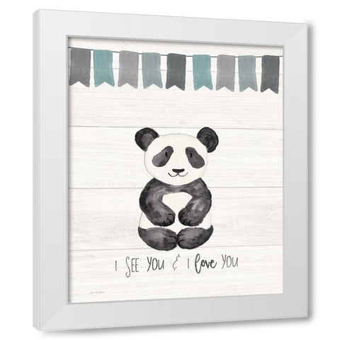 I See You White Modern Wood Framed Art Print by Moulton, Jo