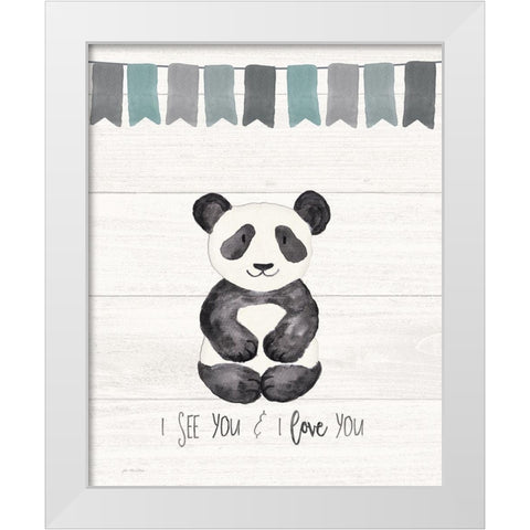 I See You White Modern Wood Framed Art Print by Moulton, Jo