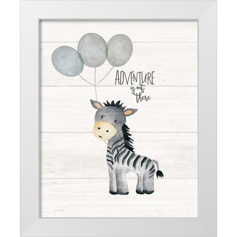Adventure White Modern Wood Framed Art Print by Moulton, Jo