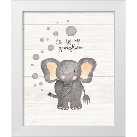 You Are My Sunshine White Modern Wood Framed Art Print by Moulton, Jo
