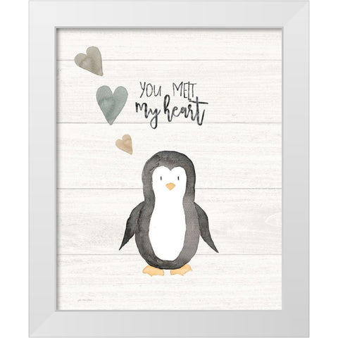 You Melt My Heart White Modern Wood Framed Art Print by Moulton, Jo