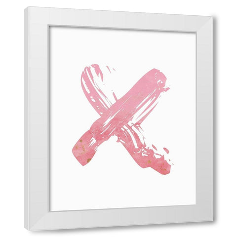X White Modern Wood Framed Art Print by Moulton, Jo