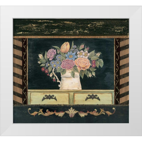 Porcelain I White Modern Wood Framed Art Print by Moulton, Jo