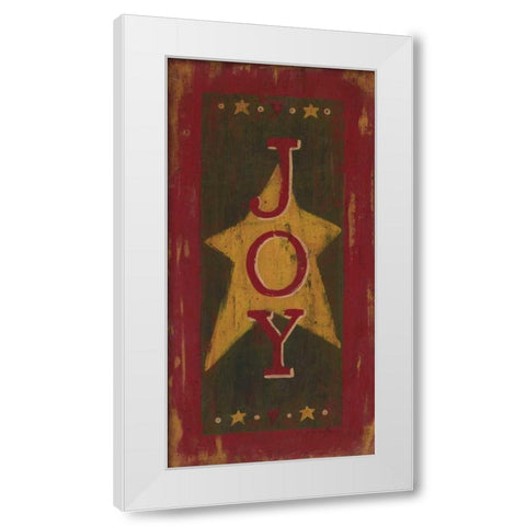 Joy White Modern Wood Framed Art Print by Moulton, Jo