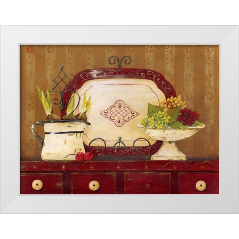 Spice Cupboard White Modern Wood Framed Art Print by Moulton, Jo