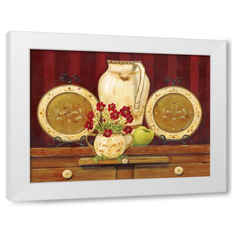 Vintage Ware White Modern Wood Framed Art Print by Moulton, Jo