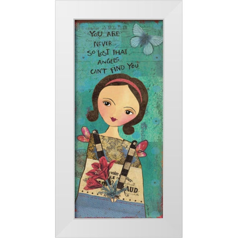 Guardian Angel II White Modern Wood Framed Art Print by Moulton, Jo