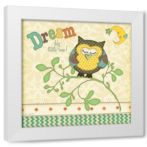 Dream White Modern Wood Framed Art Print by Moulton, Jo