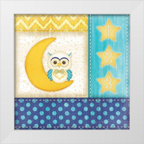 Bedtime Baby I White Modern Wood Framed Art Print by Pugh, Jennifer