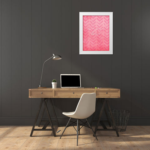 Brave White Modern Wood Framed Art Print by Pugh, Jennifer