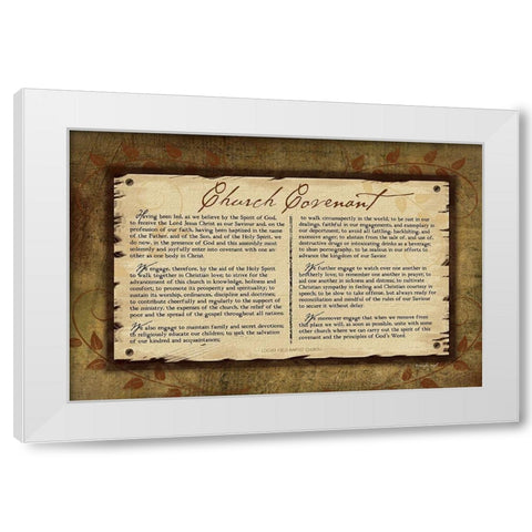 Church Covenant II White Modern Wood Framed Art Print by Pugh, Jennifer