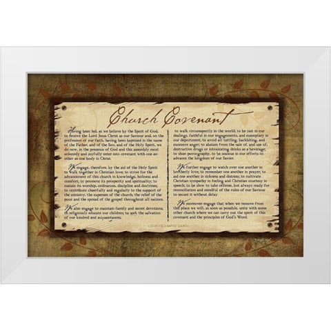 Church Covenant II White Modern Wood Framed Art Print by Pugh, Jennifer