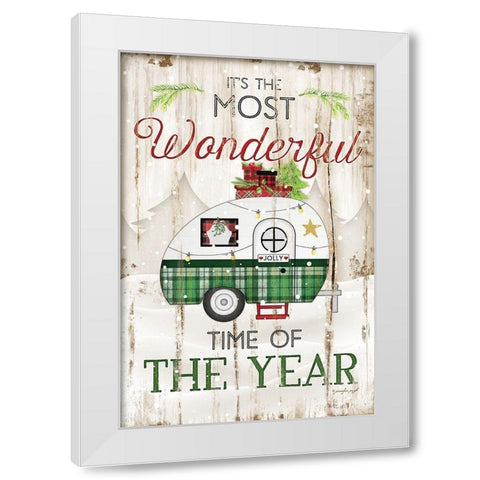 Most Wonderful Time White Modern Wood Framed Art Print by Pugh, Jennifer