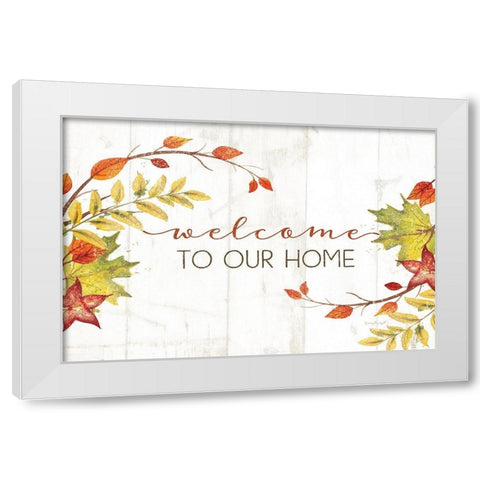Welcome to Our Home White Modern Wood Framed Art Print by Pugh, Jennifer