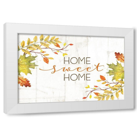Home Sweet Home White Modern Wood Framed Art Print by Pugh, Jennifer