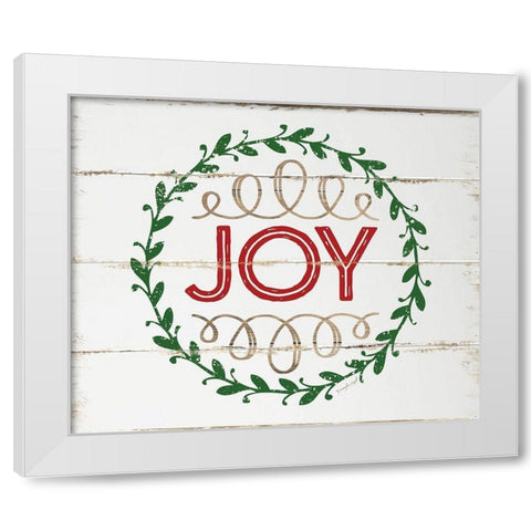 Joy White Modern Wood Framed Art Print by Pugh, Jennifer