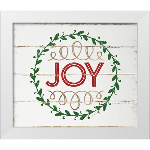 Joy White Modern Wood Framed Art Print by Pugh, Jennifer