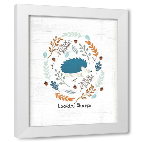Lookin Sharp White Modern Wood Framed Art Print by Pugh, Jennifer