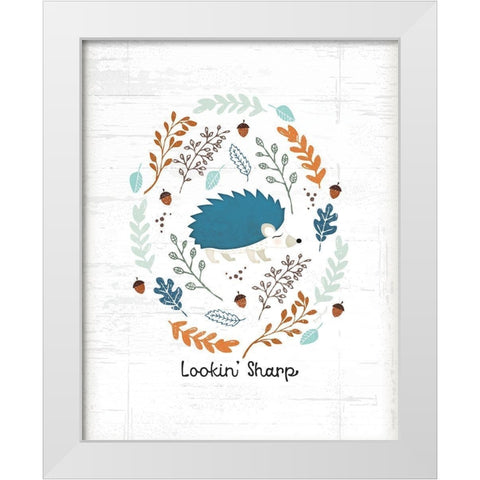 Lookin Sharp White Modern Wood Framed Art Print by Pugh, Jennifer