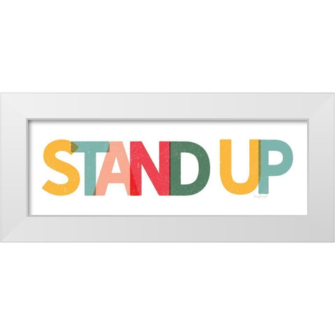 Stand Up White Modern Wood Framed Art Print by Pugh, Jennifer