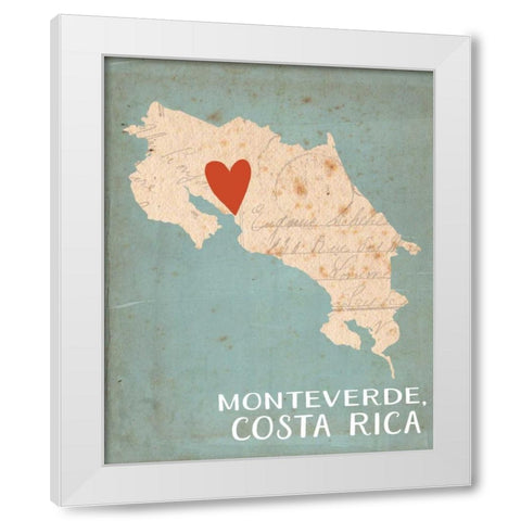 Costa Rica White Modern Wood Framed Art Print by Doucette, Katie