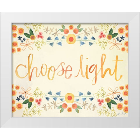 Choose Light White Modern Wood Framed Art Print by Doucette, Katie