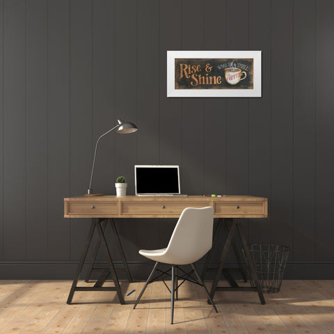 Rise and Shine White Modern Wood Framed Art Print by Lewis, Kim