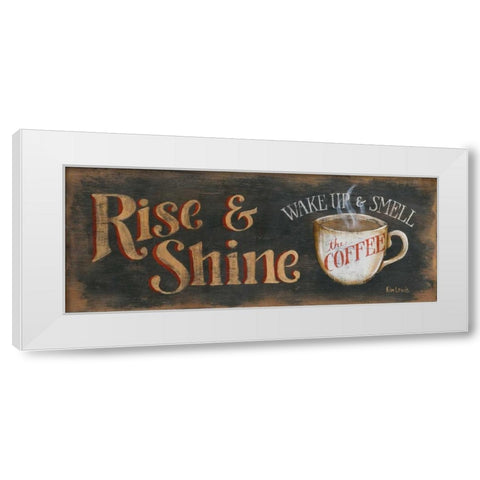 Rise and Shine White Modern Wood Framed Art Print by Lewis, Kim