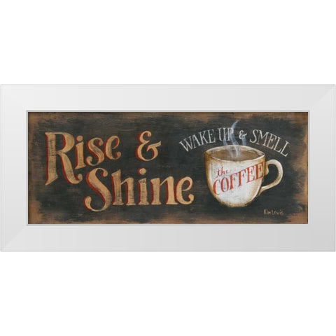 Rise and Shine White Modern Wood Framed Art Print by Lewis, Kim